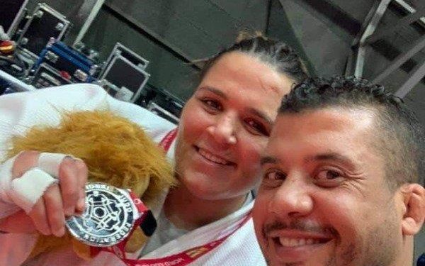 التونسية نهال روحو تفوز بفضية الجائزة الكبرى للجودو