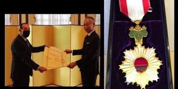 منح وسام الشمس المشرقة الياباني الى رئيس اتحاد الجودو اللبناني