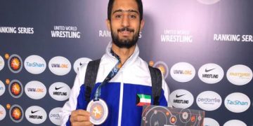 المصارع الكويتي محمد فهاد العجمي انجازاً يحقق انجازاً في المصارعة الرومانية