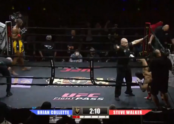 ووكر أسقط كوليت بضربة “تورنادو” على طريقة فان دام (فيديو)