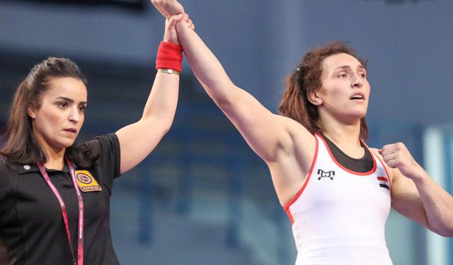 المصرية سمر حمزة تتأهل لأولمبياد طوكيو في المصارعة