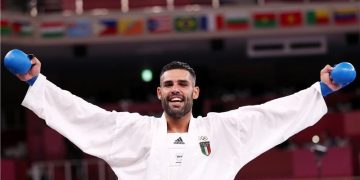 بوسا يفوز بالذهب فى الكاراتيه