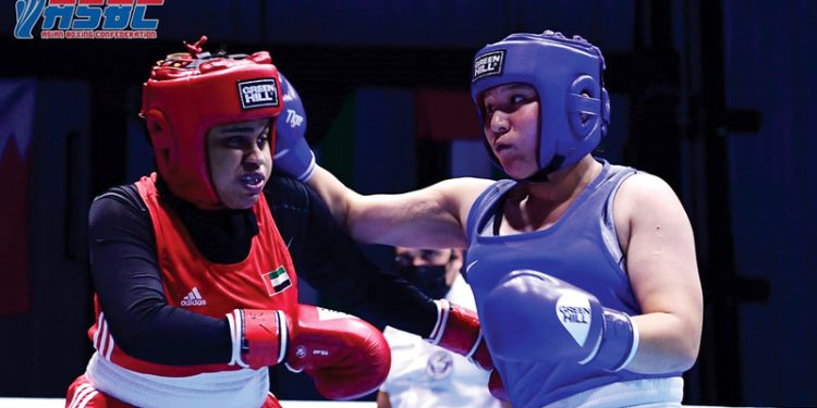 شهد خميس تهدي الإمارات برونزية ثانية فى بطولة أسيا للملاكمة