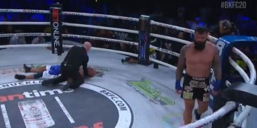 كليكلر يسقط ثورنتون بالقاضية في نزال منظمة “Bare Knuckle FC 20″(فيديو)