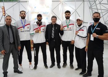 فلسطين تحصد 3 ميداليات في بطولة آسيا للفنون القتالية