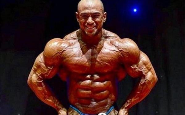 محمد شعبان مع بيج رامي فى منافسات “مستر أوليمبيا” بفلوريدا