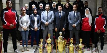 تكريم منتخبي مصر للكيك بوكسينج والسومو بعد انجازهما العربي والأفريقي