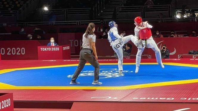 الزيات يفوز بفضية الباراتايكوندو فى طوكيو