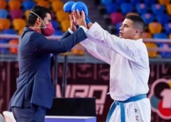 بدوي يفوز بذهبية جديدة لمصر والعرب فى الدوري العالمي للكاراتيه