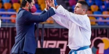 بدوي يفوز بذهبية جديدة لمصر والعرب فى الدوري العالمي للكاراتيه