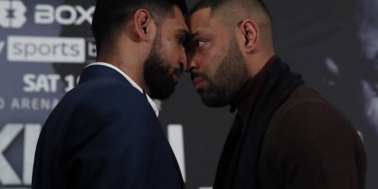 الملاكمان بروك وأمير خان يتبادلان التهديدات قبل نزالهما المقبل