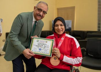 الاتحاد الدولي للكاراتيه يحتفل بإنجاز زوجين من متحدي الإعاقة فى بطولة العالم