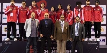 ذهبية تاريخية للإمارات فى أسيوية الكاراتيه