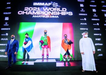 البحرين وروسيا ابطال الفنون القتالية المختلطة بالإمارات