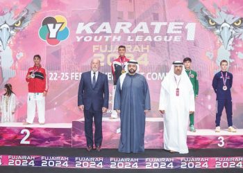 51 ميدالية لمصر فى الدوري العالمي لشاب الكاراتيه