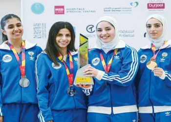 نادي الفتاة الكويتي يفوز بفضية الكوميتيه بالدورة العربية