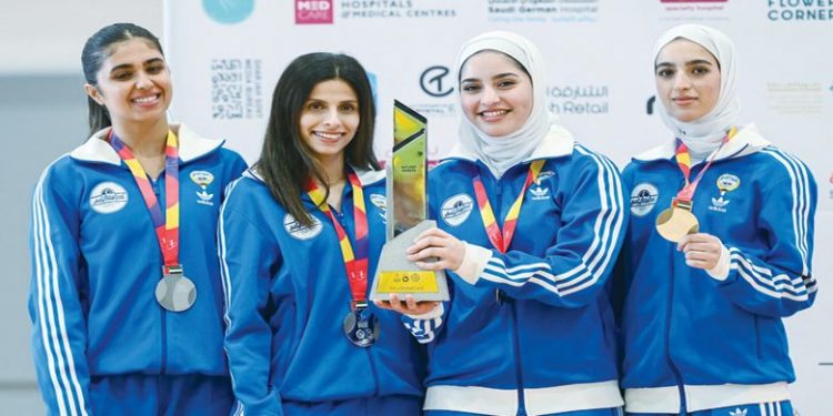 نادي الفتاة الكويتي يفوز بفضية الكوميتيه بالدورة العربية