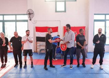 منتخب الكويت للكاراتيه يتدرب بالنادي الأهلي المصري