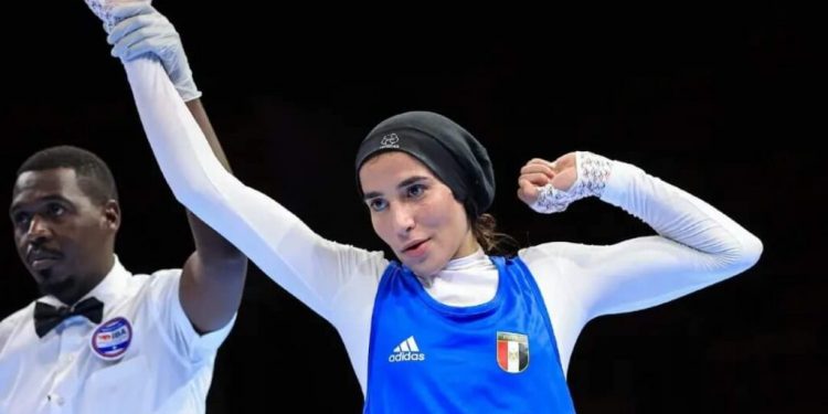 يمني المصرية تفوز بذهبية نيلسون مانديلا للملاكمة