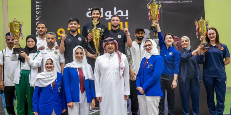 24 ناديا فى بطولة السعودية النسائية للتايكوندو