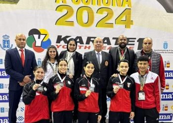 4 فضيات جديدة لشباب مصر فى الدوري العالمي للكاراتيه