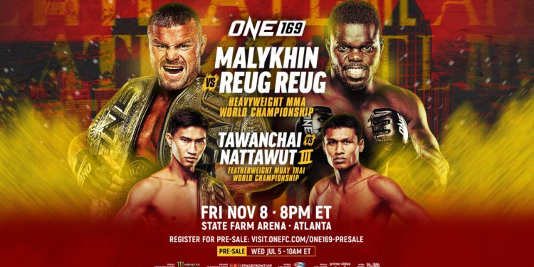 الإعلان عن النزالين الرئيسيين لعرض ONE 169: Atlanta