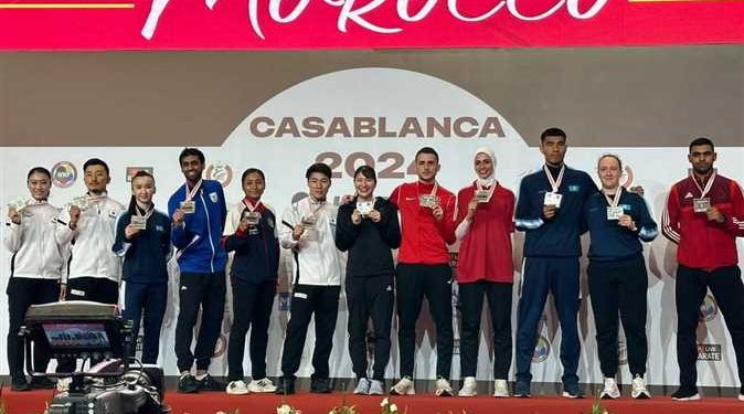 3 ميداليات للكاراتيه المصري فى الدوري العالمي بالمغرب