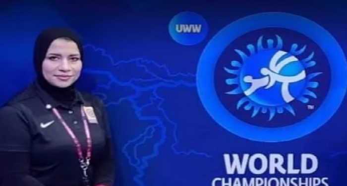 مروة أول سيدة عربية وإفريقية تشارك في تحكيم مباريات المصارعة في الأولمبياد