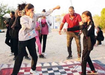 ممارسة الملاكمة وسيلة فتيات غزة للتخلص من المخاوف