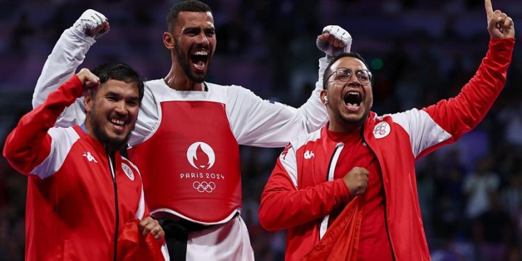 التونسي القطوسي ثاني لاعب تايكواندو عربي يفوز بالذهبية