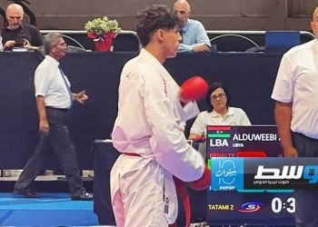 الذويبي الليبي في المركز الأول عالميا في الكاراتيه
