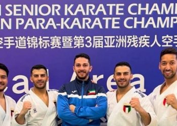 ذهبية وفضية وبرونزيتان لـ “الكويت” في بطولة آسيا للكاراتيه