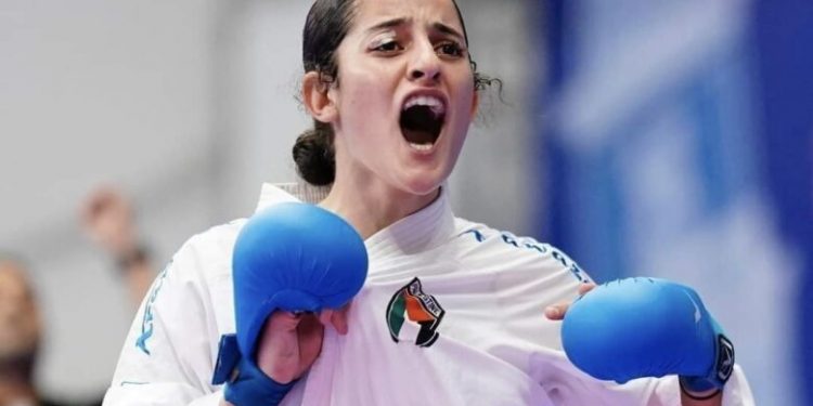 مريم بشارات تكتب التاريخ لفلسطين فى بطولة العالم للكاراتيه