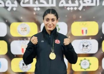 التونسية حنان الزيتوني تحصد الذهبية فى بطولة العرب للكيك بوكسينغ