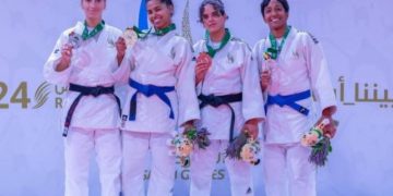 اللبنانية كارن بطلة الجودو تفوز فى دورة الألعاب السعودية