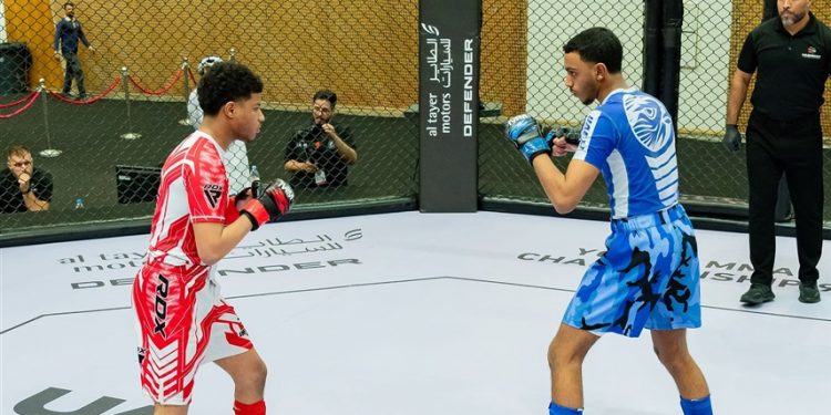 100 ناشئ شاركوا فى بطولة الفنون القتالية بدبي