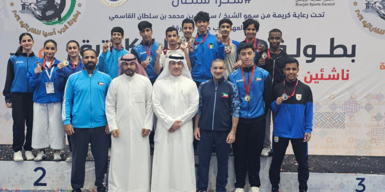 الكويت تفوز ب 12 ميدالية فى غرب أسيا للكاراتيه