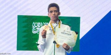 السعودي خالد الشهراني يفوز ببرونزية أسيا فى التايكوندو