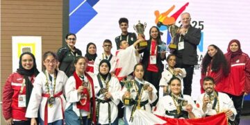 إنجاز تاريخي للبحرين فى بطولة أسيا للباراتايكوندو