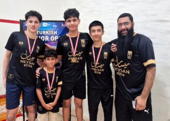 ” ميسان إليت”  للإسكواش يكتسح بطولة تركيا للناشئين