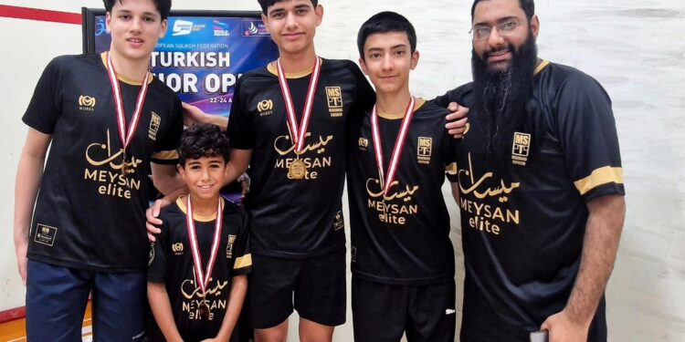 ” ميسان إليت”  للإسكواش يكتسح بطولة تركيا للناشئين