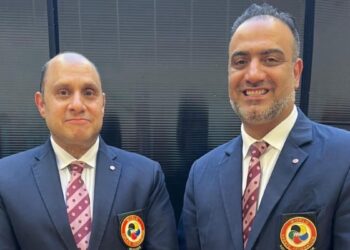 دولي الكاراتيه يمنح الزعابي وعزازي الشارة البرونزية فى التحكيم