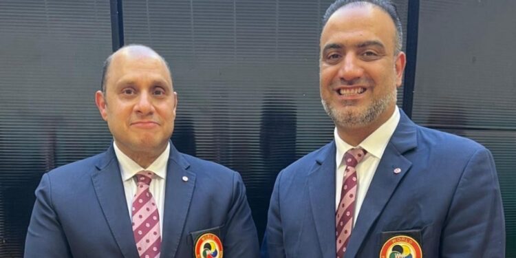 دولي الكاراتيه يمنح الزعابي وعزازي الشارة البرونزية فى التحكيم