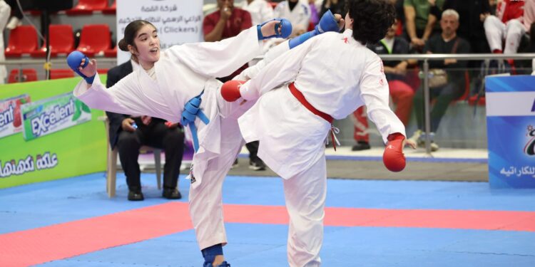 300 لاعب شاركوا فى تصفيات منتخبات الأردن للكراتيه