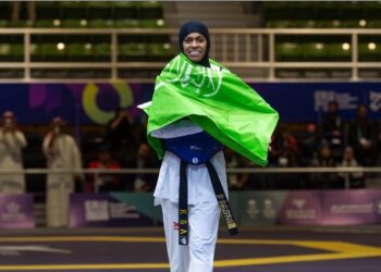 السعودية دنيا أبو طالب تحصد ذهبية التايكوندو فى دورة التضامن