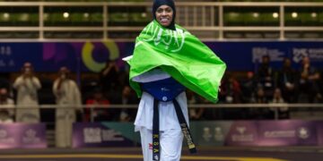 السعودية دنيا أبو طالب تحصد ذهبية التايكوندو فى دورة التضامن