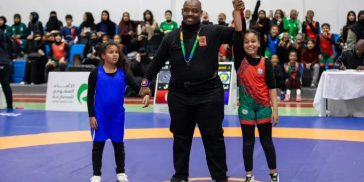 براعم الإتفاق السعودي للمصارعة النسائية بطلات المملكة