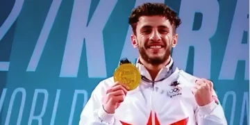 الأردن يفوز بذهبية وبرونزية فى بطولة العالم للكاراتيه