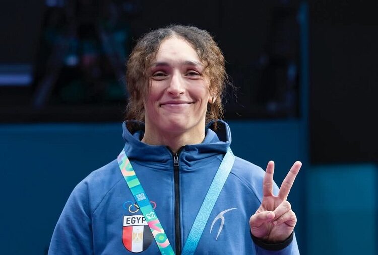 سمر حمزة تشارك فى بطولة جراند بريكس للمصارعة بروسيا