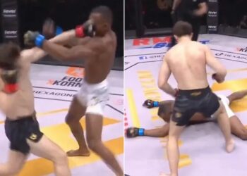 بول دينا يسقط باولو سانتوس بالقاضية بباريس – فيديو